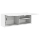 vidaXL fehér szerelt fa fali fürdőszobaszekrény 80x25x30 cm