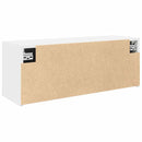 vidaXL fehér szerelt fa fali fürdőszobaszekrény 80x25x30 cm