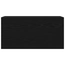 vidaXL fekete szerelt fa fali fürdőszobaszekrény 80x25x40 cm