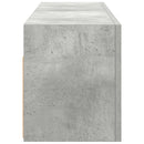 vidaXL betonszürke szerelt fa fali fürdőszobaszekrény 100x25x30 cm