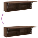 vidaXL barna tölgyszínű szerelt fa fali fürdőszobaszekrény 100x25x30cm