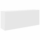 vidaXL fehér szerelt fa fali fürdőszobaszekrény 100x25x40 cm