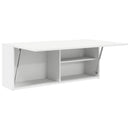 vidaXL fehér szerelt fa fali fürdőszobaszekrény 100x25x40 cm