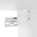 vidaXL fehér szerelt fa fali fürdőszobaszekrény 100x25x40 cm