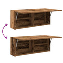 vidaXL antik fa színű szerelt fa fali fürdőszobaszekrény 100x25x40 cm