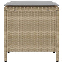 vidaXL 4 részes bézs polyrattan kerti ülőgarnitúra párnákkal