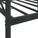vidaXL fekete acél kanapéágy matrac nélkül 75 x 190 cm
