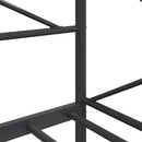 vidaXL fekete acél kanapéágy matrac nélkül 75 x 190 cm