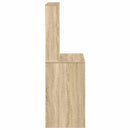 vidaXL sonoma tölgy szerelt fa íróasztal polcokkal 100x45x140 cm