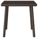vidaXL téglalap barna polyrattan kerti dohányzóasztal 40x40x37cm
