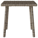 vidaXL téglalap szürke polyrattan kerti dohányzóasztal 40x40x37cm