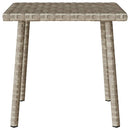 vidaXL téglalap polyrattan kerti dohányzóasztal 40x40x37cm