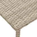vidaXL téglalap polyrattan kerti dohányzóasztal 40x40x37cm