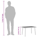 vidaXL téglalap bézs polyrattan kerti dohányzóasztal 60x40x37cm