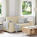 vidaXL Kanapéfotel párnával Krém 160 x 78 x 84 cm Mübőr