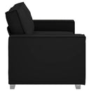 vidaXL Kanapéfotel párnával Fekete 180 x 78 x 84 cm Mübőr