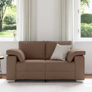 vidaXL Kanapé párnával Barna 160 x 77 x 82 cm szövet