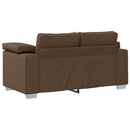 vidaXL Kanapé párnával Barna 160 x 77 x 82 cm szövet