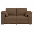 vidaXL Kanapé párnával Barna 160 x 77 x 82 cm szövet