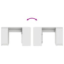 vidaXL fehér forgácslap íróasztal 120x42x76 cm