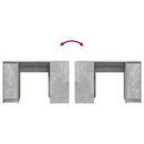 vidaXL betonszürke forgácslap íróasztal 120x42x76 cm