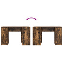 vidaXL füstös tölgy színű szerelt fa íróasztal 120x42x76 cm