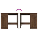 vidaXL barna tölgy színű szerelt fa íróasztal 86x49x76 cm