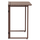 vidaXL barna polyrattan összecsukható kerti asztal 90x51x75 cm