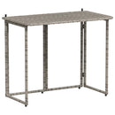 vidaXL szürke polyrattan összecsukható kerti asztal 90x51x75 cm
