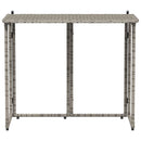 vidaXL szürke polyrattan összecsukható kerti asztal 90x51x75 cm