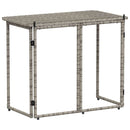 vidaXL szürke polyrattan összecsukható kerti asztal 90x51x75 cm