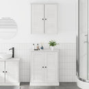 vidaXL Fürdőszoba bútor szett polcokkal 2 pcs Barna 67.5 x 34 x 80 cm