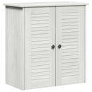 vidaXL Fürdőszoba bútor szett polcokkal 2 pcs Barna 67.5 x 34 x 80 cm