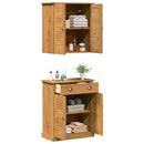 vidaXL Fürdőszoba bútor szett VIGO 2 pcs Barna 67.5 x 34 x 80 cm