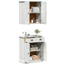 vidaXL Fürdőszoba bútor szett VIGO 2 pcs Barna 67.5 x 34 x 80 cm
