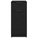 vidaXL Íróasztal szekrény Musta tammi 33 x 50 x 75 cm Faanyag