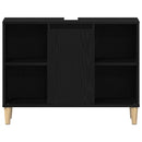 vidaXL fekete tölgyfa mosdószekrény 80 x 33 x 60 cm