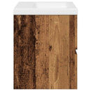 vidaXL antik fa színű mosdószekrény beépített mosdókagylóval
