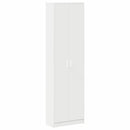 vidaXL Ruhásszekrény polcokkal ajtóval Fehér 55 x 25 x 189 cm Faanyag