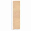 vidaXL Ruhásszekrény polcokkal ajtóval Fehér 55 x 25 x 189 cm Faanyag