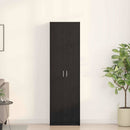 vidaXL Ruhásszekrény polcokkal Musta tammi 55 x 25 x 189 cm Faanyag