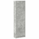 vidaXL Ruhásszekrény polcokkal Beton szürke 55 x 25 x 189 cm Faanyag