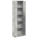 vidaXL Ruhásszekrény polcokkal Beton szürke 55 x 25 x 189 cm Faanyag