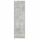 vidaXL Ruhásszekrény polcokkal Beton szürke 55 x 25 x 189 cm Faanyag