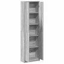 vidaXL Ruhásszekrény polcokkal Szürke sonoma 55 x 25 x 189 cm Faanyag
