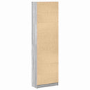 vidaXL Ruhásszekrény polcokkal Szürke sonoma 55 x 25 x 189 cm Faanyag
