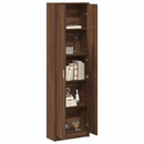 vidaXL Ruhásszekrény polcokkal barna tölgy 55 x 25 x 189 cm Faanyag