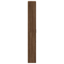 vidaXL Ruhásszekrény polcokkal barna tölgy 55 x 25 x 189 cm Faanyag
