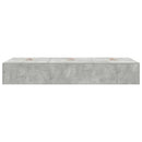 vidaXL Ágykeret tárolóval Beton szürke 90 x 200 cm Faanyag