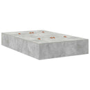 vidaXL Ágykeret tárolóval Beton szürke 120 x 200 cm Faanyag